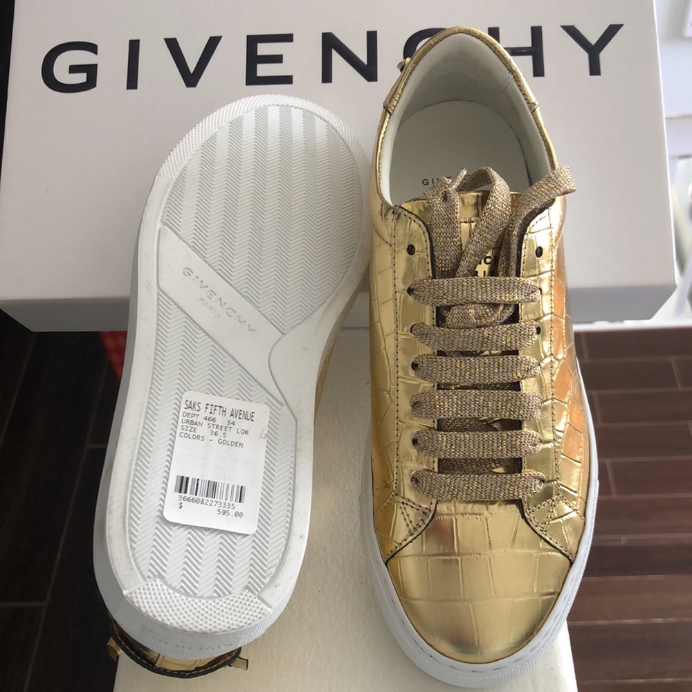 Givenchy Gold Sneakers - Picture 2 of 7